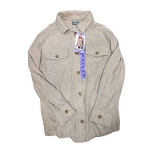 32 Degrees Women's Button-Up Shirt, HT Quinoa XS